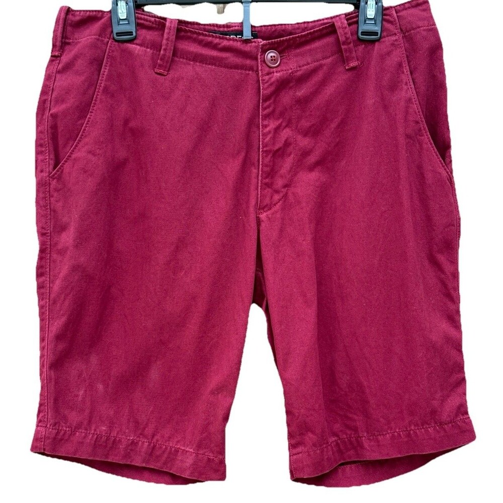 Express Chino Men’s Red Shorts 30 Waist 100% Cotton Casual